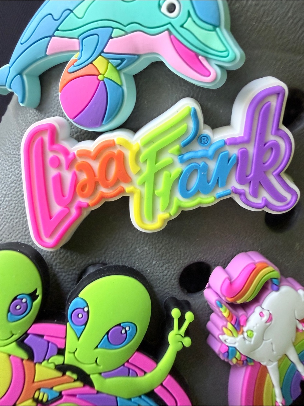Lisa Frank x CROCS Jibbits + 2 Random Jibbits included (7 Total!) - Picture 5 of 10